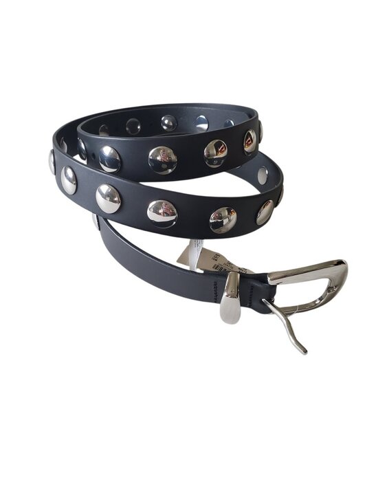 Madewell Black and Silver Studded Western Belt XXL NWT‎ main image 12